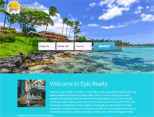 Tablet Screenshot of epicmauirealty.com